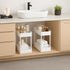 4 ShellKingdom Tier Bathroom Storage Organizer, Slim Rolling Storage Cart for Narrow Space, Mobile Shelving Unit