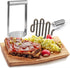 2Pcs Wide Potato Smasher,Mashed Potato Masher,Stainless Steel Masher Kitchen Tool for Bean,Vegetable,Food,Fruit,Salad