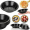 Mini Pie Tins 10 PACK, 4 Inch Nonstick Small Pie Pans, Carbon Steel Individual Tins for Baking Dessert, Oven Safe