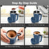 18 oz Self Stirring Coffee Mug with Temperature Display, Rechargeable Self Stirring Mug with Lid, Automatic Self