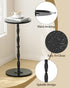 Round Side Table, Drink Table for Small Spaces, Vintage Accent Side Table, Pedestal End Tables for Bedroom, Living