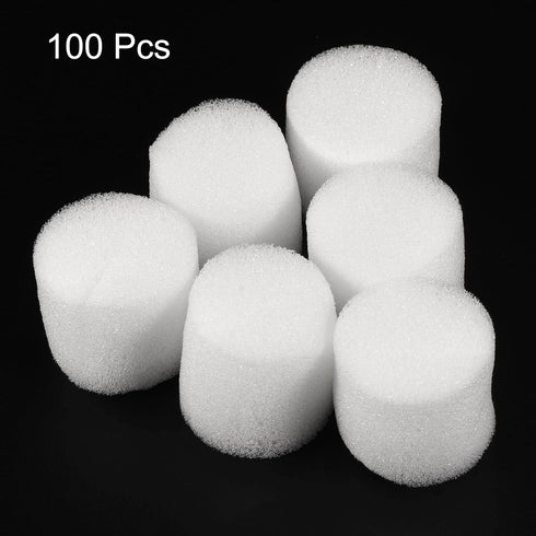 100pcs 1.26" MECCANIXITY Hydroponic Sponges, Growing Media Cylindrical Sponges for Home Vegetable Flower Planting