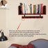 Selling at a Loss Promotion,Wooden Shelf with Hooks - Multipurpose Organizer for Kitchen, Books, Kitchen Shelf - Wall