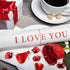 Frienda 24 Pcs Valentine Heart Shaped Ornaments - Christmas Tree Baubles Hanging Decoration for Valentine Wedding