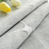 36 Inch Round Lattice Small Tablecloth Cotton Linen Grey Dust-Proof Washable Boho Embroidery Table Cover Rustic Table