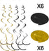 Tifeson Father's Day Decorations, 36 PCS Hanging Swirls for Father's Birthday Party Decor