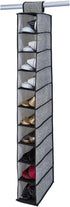 Simplify 10 Shelf Hanging Organizer - Space Saver, Durable, Black, Great for Shoes and Accessories