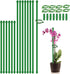 Plant Stakes 17inch &11inch SupKing Adjustable Length Plant Support Stake 16Pcs Orchid