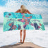 Microfiber Beach Towel, Oversized 30×60 inch Sand Free Quick Dry Lightweight Towel with Cute Starfish Design