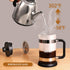 French Press Coffee Maker 21 oz - Cold Brew Heat Resistant Borosilicate Coffee Pot, 600 ml (Black)