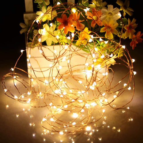Led Fairy Lights Battery Operated, 4 Packs Mini Copper Wire Starry Lights for Bedroom, Christmas, Parties, Wedding
