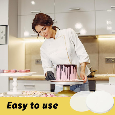 100 Sheets Disposable Round Parchment Paper, 8 Inch/6 Inch Precut Non-Stick Baking Sheets for Cake, Pizza, Cookies