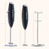 Powerful Mini Handheld Milk Frother Wand, Battery Operated Stainless Steel Drink Mixer for Coffee, Lattes, Cappuccino