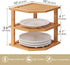 3 Shelf(2 Pack),Plate Countertop VERTORGAN Tier Bamboo Corner Organizer,Dish Drying Rack,Kitchen Spice Rack