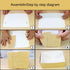 Paper Bread Loaf Pan 6In, 25PCS Disposable Bakery Boxes, Natural Recyclable Toast Take Out Boxes for Microwave Oven