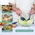 Reusable Plastic Serving Utensils Set of 12, Wheat Straw Large Serving Set for Party Buffet Catering