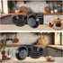 Mini Pie Tins 10 PACK, 4 Inch Nonstick Small Pie Pans, Carbon Steel Individual Tins for Baking Dessert, Oven Safe