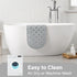 31x14 Inch, Rubber Bathtub Mat Shower Mat Non-Slip, Bath Tub Floor Mat with Suction Cups and Drainage Holes, Grey
