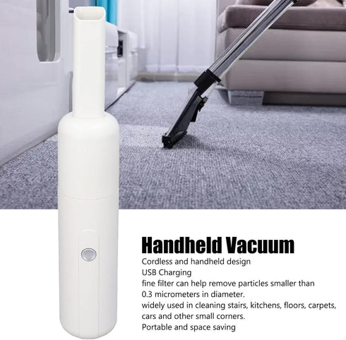 Mini Vacuum Cleaner, 7W Powerful Suction Car Vacuum Cordless Rechargeable, Handheld Vacuum Cordless Cleaner, Suction and Fine Filter for Car Carpet Flooring by WOOXGEHM
