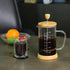 wedrink French Press Coffee Maker 34oz - Thicken Heat-Resistant Borosilicate Glass with Bamboo Lid (1000ml)