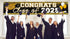 2025 Graduation Decorations - Gold Class of 2025 Banner and Yard Signs for Graduate Party Supplies