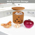 12 LEEPENK Terracotta Garlic Keeper,Vented Clay Garlic Storage Container Saver with Lid and Air Vent,Reserve