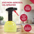 Evo Oil Sprayer Minis, Non-Aerosol for Olive, Cooking Oils, and Vinegars, Yellow, 8-Ounce Capacity, Set of 2