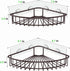 2-Pack SUS304 SMARTAKE Corner Shower Caddy, Stainless Steel, Wall Mounted Bathroom Shelf with Adhesive, Storage
