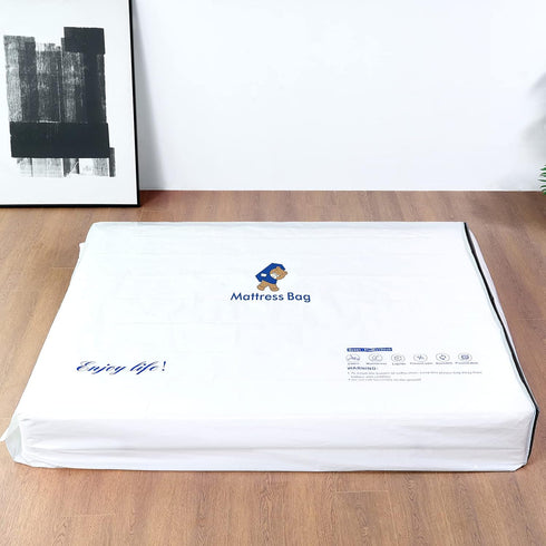 Mattress Bags for Moving and Storage, Twin Size 6 Mil Waterproof Zippered Bag, Heavy-Duty Moving Supplies