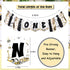 1st Notorious One High Chair Banner for Boys - Black and Gold - Hip Hop Birthday Party Decoration