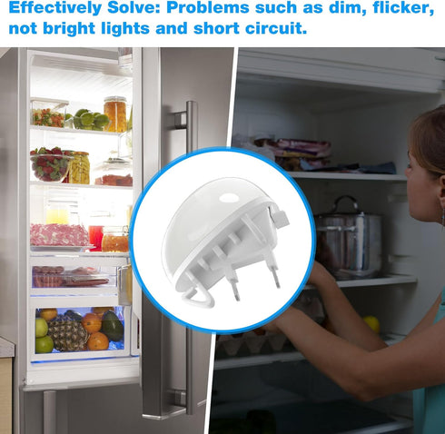 W11602886 Refrigerator LED Light Bulb for Whirlpool Kenmore Amana, Replacement Light for Freezer