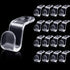 Jetec 48 Pieces Clear Clothes Hanger Connector Hooks, Cascading Connection Clips for Clothes Closet Organization