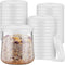 Tessco for you 36 Pieces Yogurt Container Lids Clear Plastic Jar Lids