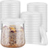 Tessco for you 36 Pieces Yogurt Container Lids Clear Plastic Jar Lids