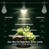 3 8.86ft Bulbs E26 300W Briignite Hanging Grow Light, LED Full Spectrum Grow Lights with Power Cord, Replaceable Base