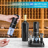 Moocoo Electric Wine Opener with Charging Base, Cordless Bottle Opener with 2-in-1 Aerator & Pourer, Easy Storage