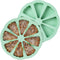 Silicone Scone Pan - 2 Pack Nonstick Triangle Baking Molds for Pizza, Brownies, Cheesecake, Green/8 Cavities