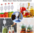Zazolyne 5ct. S-Shape Airlock with #6 Stopper and Grommets, Bubble Fermentation Airlock for Brewing Wine Making