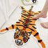 Faux Tiger Printed Rug/Mat for Bathroom, Non-Slip Absorbent Area Rug for Small Home Decor (Orange)