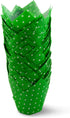 Polka Dot Green Tulip Baking Cups, Cupcake Liners, Greaseproof Paper, 100 Count