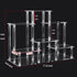 DuvinDD Acrylic Riser Display Stand, 6-Tier Display Riser for Funko POP Figures, Clear Perfume Organizer, Jewelry Risers