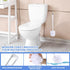 25 Mimorou Pcs White Toilet Brush, Bathroom Toilet Bowl Brush, Soft Bristle Long Handle Plastic Toilet Scrubber