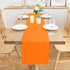2 Pack 12 48 Inch Orange Small Short Table Runner x Solid Color Runners Coffee Table Dresser for Daily Party Home