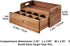 TREELF 8 Countertop Acacia Wood Tea Bag Organizer with Drawer - Tea Station Chest and Storage Box, Coffee and Teabag