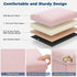 16 Inch 331 lb Folding Storage Ottoman Bench, Boucle Small Ottoman Foot Rest for Couch, End of Bed Bench with Capacity