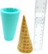 Natucraft 3D NC059 Waffle cone silicone mold ice cream cone mold Ice cream cone mold wax melt mold realistic ice cream