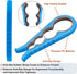 Bloss Anti-skid Jar Opener, Rubber Can Opener Kitchen Grippers for Stubborn Lids, Caps, and Bottles, Blue