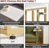 16x12x25 inch YD-TM051WG Aibiju Small Side Tables C Shaped, End Table, Small Table Stand for Living Room Bedroom