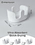 2 Countertop, Ultra Absorbent Stone Sponge Holder for Kitchen Sink, Slot Diatomite Dish Brush Sponge Holder, Diatomite