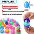 24 Pack Yunfan Prefilled Easter Eggs with Dinosaur Stretchy Strings Fidget Toys Stress Reliever Sensory Squeeze Toys